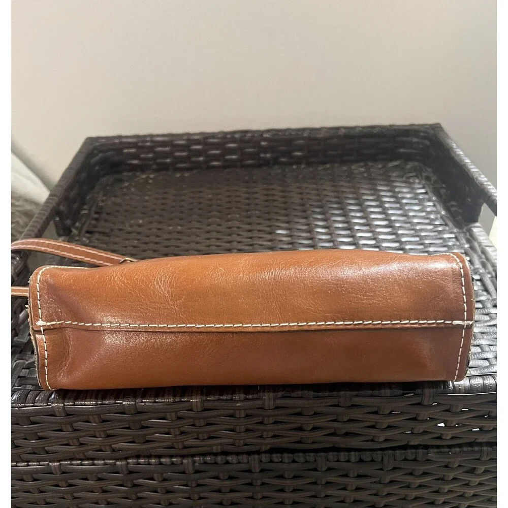Patricia Nash Turati Tan Leather Crossbody Bag Heritage Zip Western Boho Purse - Picture 8 of 8